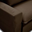 Ver imagem 5 de Sofa 2 Lugares Retrátil Reclinavel 200cm Veludo Marrom Andreza