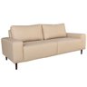 Sofá 2 Lugares Sala de Estar Recepção 2,00M Brad Couro Bege - Gran Belo - 1