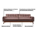 Ver imagem 3 de Sofá 2 Lugares Sala de Estar Eros 1,50M Veludo Base Fixa - Gran Belo