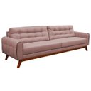 Ver imagem 1 de Sofá 3 Lugares Sala de Estar Eros 1,80M Veludo Base Fixa - Gran Belo