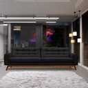 Ver imagem 6 de Sofá 3 Lugares Sala de Estar Eros 2,10M Veludo Base Fixa - Gran Belo