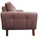 Ver mais imagens de Sofá 3 Lugares Sala de Estar Eros 2,10M Veludo Base Fixa - Gran Belo