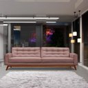 Ver imagem 6 de Sofá 4 Lugares Sala de Estar Eros 2,60M Veludo Base Fixa - Gran Belo