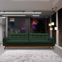 Ver imagem 6 de Sofá 3 Lugares Sala de Estar Eros 2,10M Veludo Base Fixa - Gran Belo