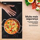 Ver imagem 5 de Fogão Cooktop De Indução 2 Bocas Elétrico Eci02ep 220V E Panela De Pressão Inox Solar 6L - Eos