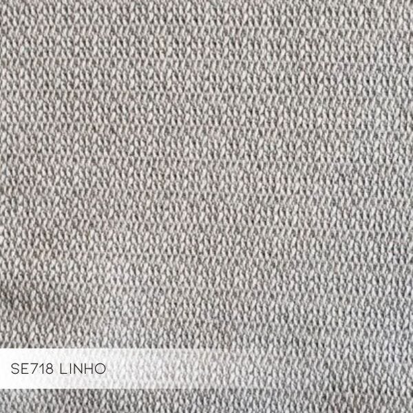 Kit 03 Poltronas Decorativas Sala de Estar Base Aço Cinza MGA Linho Bege - Gran Belo - 4