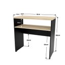 Ver imagem 5 de Aparador Buffet Balcão Sala de Estar Escritório 90x42cm Netmobil - Dubai/preto