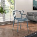 Ver imagem 5 de Kit 3 Cadeiras Decorativas Sala e Cozinha Feliti (Pp) Verde Petróleo - Gran Belo