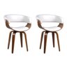 Kit 2 Cadeiras Decorativas Sala e Escritório Legacy Madeira Branca - 1