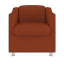 Ver imagem 3 de Poltrona Decorativa Escritório Cadeira Manicure Suede Cor:Terracota