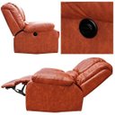 Ver imagem 6 de Poltrona do Papai Reclinável Elétrica Magnum Couro (PU) Caramelo - Gran Belo