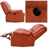 Poltrona do Papai Reclinável Elétrica Magnum Couro (PU) Caramelo - Gran Belo - 6