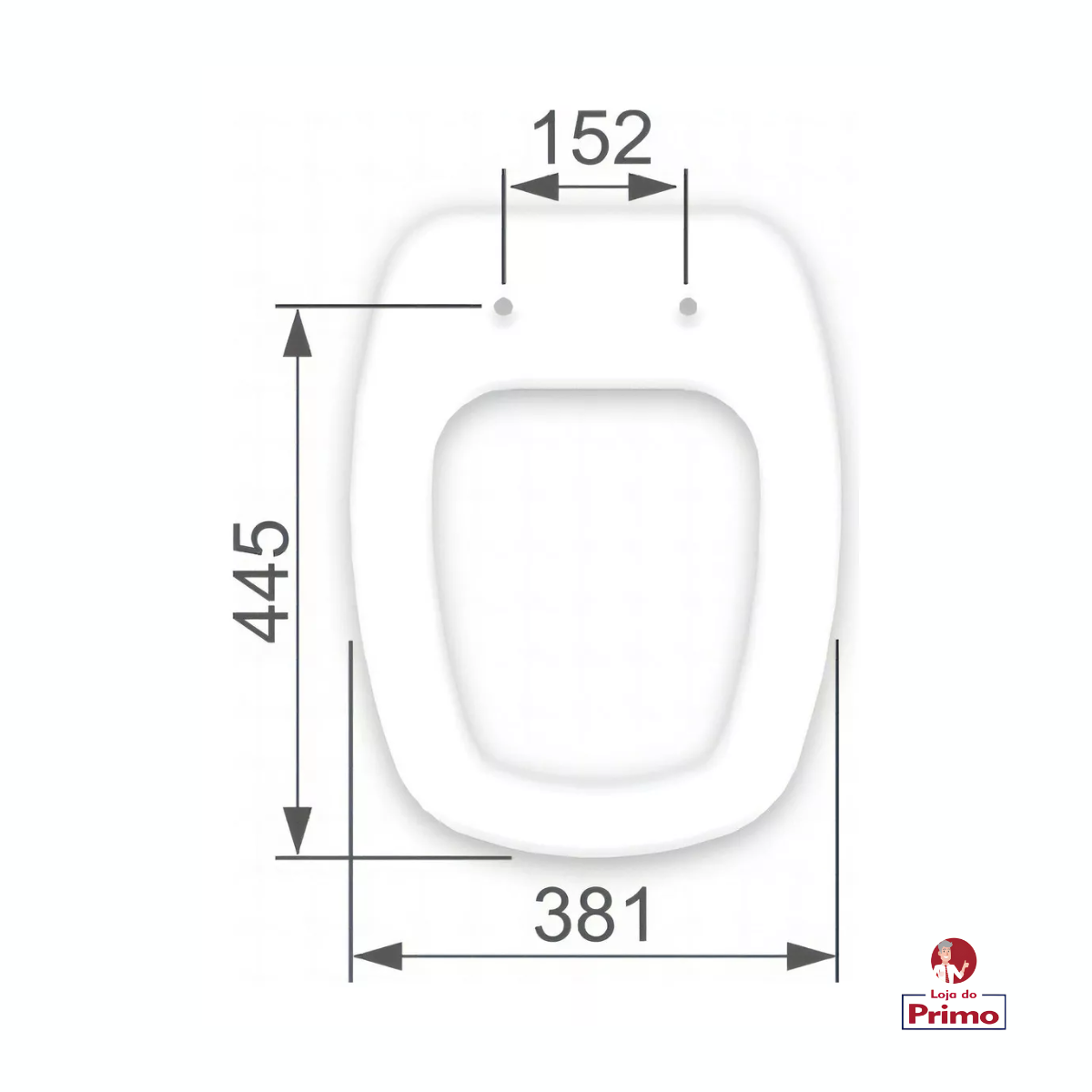 Assento para Vaso Sanitário Deca Monte Carlo com Amortecedor Cor Gelo Astra - 3