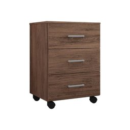 Gaveteiro Corina Flex 3 Gavetas para Escritório Home Office Avelã - Gran Belo - 1