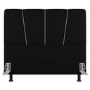 Ver imagem 3 de Cabeceira Cama Box Casal Queen Size Amber 160cm Estofada Suede Preto - Desk Design