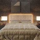 Ver imagem 4 de Cabeceira Queen Estofada com Led Boucle Bege