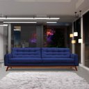 Ver imagem 6 de Sofá 3 Lugares Sala de Estar Eros 2,10M Veludo Base Fixa - Gran Belo