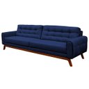 Ver imagem 1 de Sofá 4 Lugares Sala de Estar Eros 2,60M Veludo Base Fixa - Gran Belo