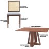 Conjunto Mesa Shell com Tampo Amadeirado 160x90cm e 6 Cadeiras Steve Amêndoa - Gran Belo - 5