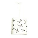 Ver imagem 1 de LUSTRE PENDENTE INFANTIL AVIÕES 25X25 CINZA