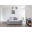 Ver imagem 2 de Lustre Pendente Cristal 40x15 Prata