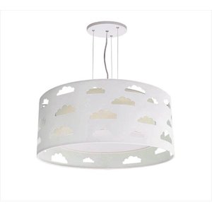 LUSTRE INFANTIL PENDENTE NUVENS RECORTES CÁQUI 50X16