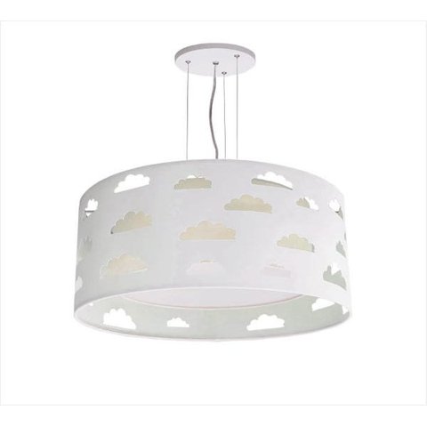 LUSTRE INFANTIL PENDENTE NUVENS RECORTES CÁQUI 50X16