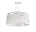 Ver imagem 1 de LUSTRE INFANTIL PENDENTE NUVENS RECORTES CÁQUI 40X16