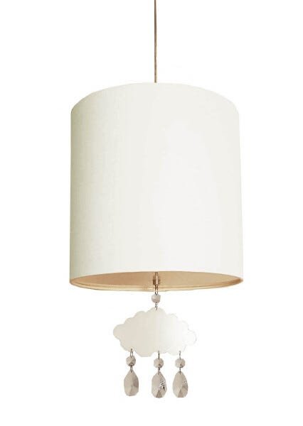 Lustre Pendente Infantil Nuvens com 1 Ping 25x25 Branco - 1