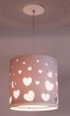 Ver imagem 3 de LUSTRE INFANTIL PENDENTE CORAÇÕES DUPLO 25X25 INT. BRANCO