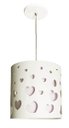 Ver imagem 1 de LUSTRE INFANTIL PENDENTE CORAÇÕES DUPLO 25X25 INT. BRANCO