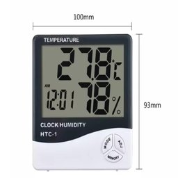 Termometro Digital Relogio Medidor Temperatura Umidade Termo Higrometro Despertador - 7