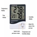 Ver imagem 2 de Termometro Digital Relogio Medidor Temperatura Umidade Termo Higrometro Despertador