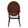 Kit 2 Poltronas Decorativas com Rattan Base Madeira Maciça Adrie Sarja Bege/Imbuia - 5