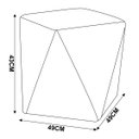 Ver imagem 2 de Puff Decorativo Sala de Estar Blois Veludo Verde - Gran Belo