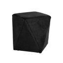 Ver imagem 7 de Kit 2 Puffs Decorativo Sala de Estar Blois Veludo Preto - Gran Belo