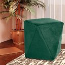 Ver imagem 6 de Kit 2 Puffs Decorativo Sala de Estar Blois Veludo Verde - Gran Belo