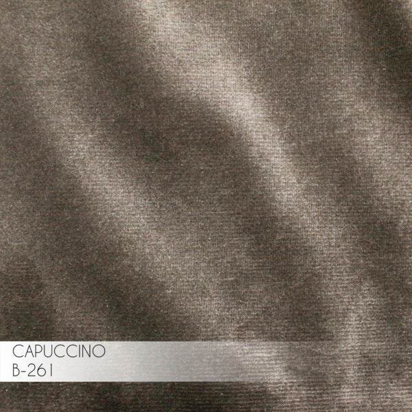 Puff Decorativo Sala de Estar Base Rosê Gold Nimes Veludo Cappuccino - Gran Belo - 4