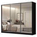 Ver imagem 4 de Guarda-roupa Casal 100% Mdf Madesa Royale 3 Portas de Correr com Espelho