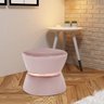 Kit 2 Puffs Decorativo Sala de Estar 45cm Dhaka Veludo Rosê - Gran Belo - 6