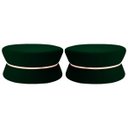 Ver imagem 1 de Kit 2 Puffs Decorativo Sala de Estar 95cm Dhaka Veludo Verde - Gran Belo