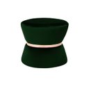 Ver imagem 1 de Puff Decorativo Sala de Estar 45cm Dhaka Veludo Verde - Gran Belo