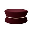 Ver imagem 1 de Puff Decorativo Sala de Estar 95cm Dhaka Veludo Vinho - Gran Belo