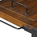 Ver imagem 7 de Carrinho Churrasco Mesa de Servir Multiuso Gourmet Churrasqueira Albury Grafite Madeira Maciça