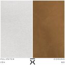 Ver imagem 6 de Kit Poltrona com Puff Donna Poliéster Bege Cru Corano Caramelo - Nexta Casa