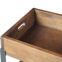 Ver imagem 7 de Fruteira Para Cozinha Multiuso com Rodízio Morélia Grafite Madeira Maciça Rustic Brown - Gran