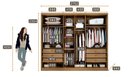 Ver imagem 6 de Guarda-Roupa Casal 6 Portas 6 Gavetas com Espelho 100% MDF Reno 276x236cm Marrom/Cumaru/Fendi