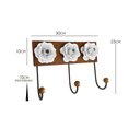 Ver imagem 2 de Porta Bolsa de Ferro com Flor Artesanal Decorativo Rustico para Parede Libertas Rosas Artesanato Cab