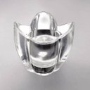 Ver imagem 1 de Porta Vela de Vidro Tulipa 8cmx8cmx9cm Rojemac