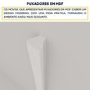Ver imagem 7 de Cômoda CR35478 5 Gavetas 2 Portas MDP Branco Multimóveis